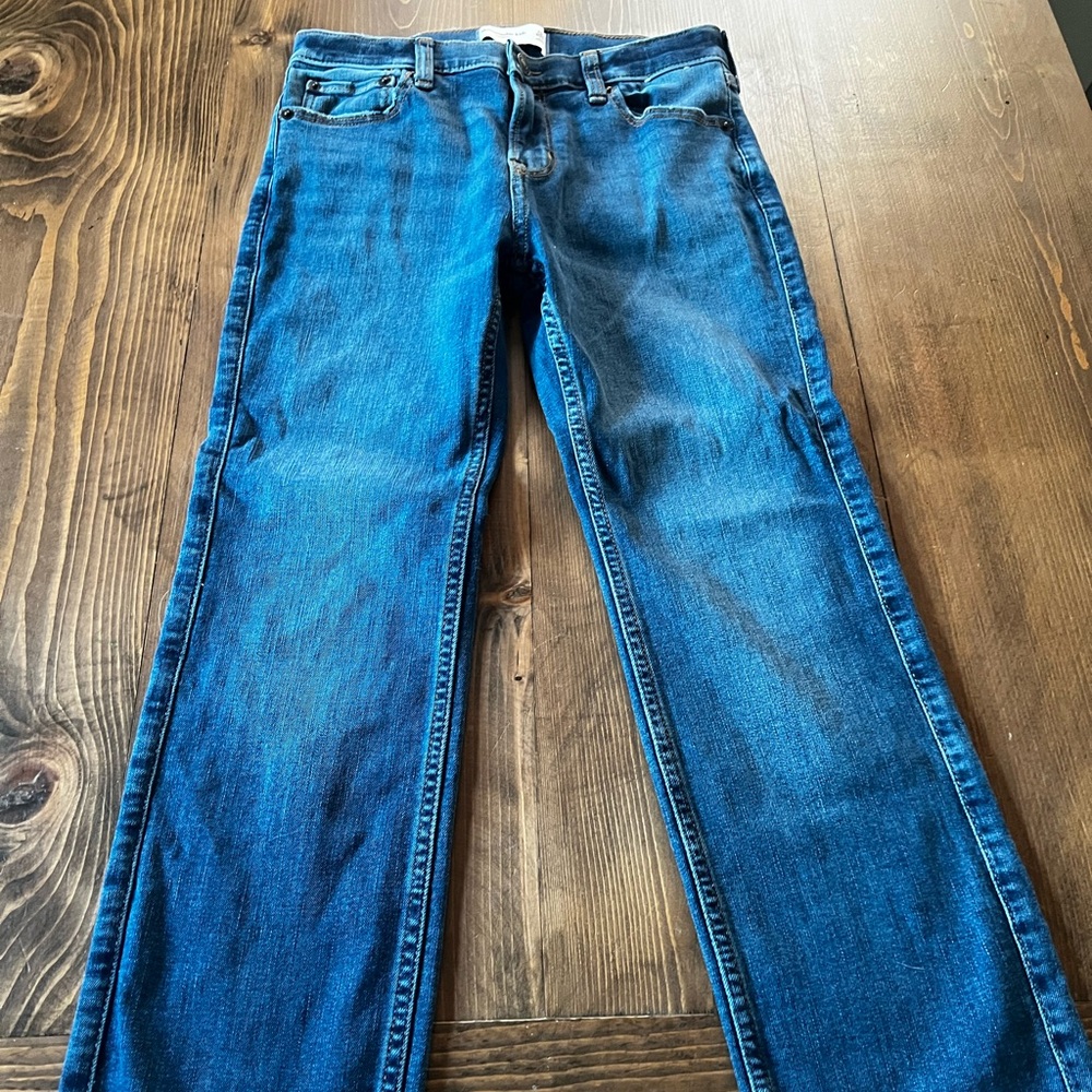 Boys Abercrombie Straight Jeans Size 11/12 Regular